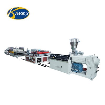 Pvc Twin Extruder Free Foam Sheet Production Line Plastic Foam Board Extrusion Line /advertisement Poster Board Making Machine